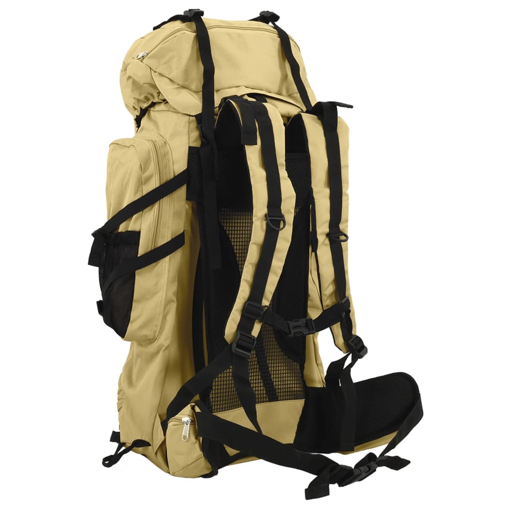 Wanderrucksack Khaki 100 L Oxford-Gewebe