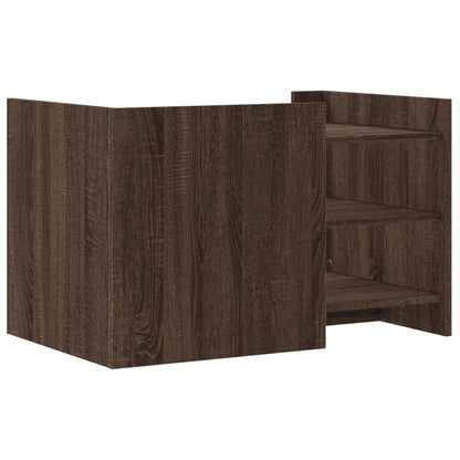 Couchtisch Braun Eichen-Optik 80x50x50 cm Holzwerkstoff