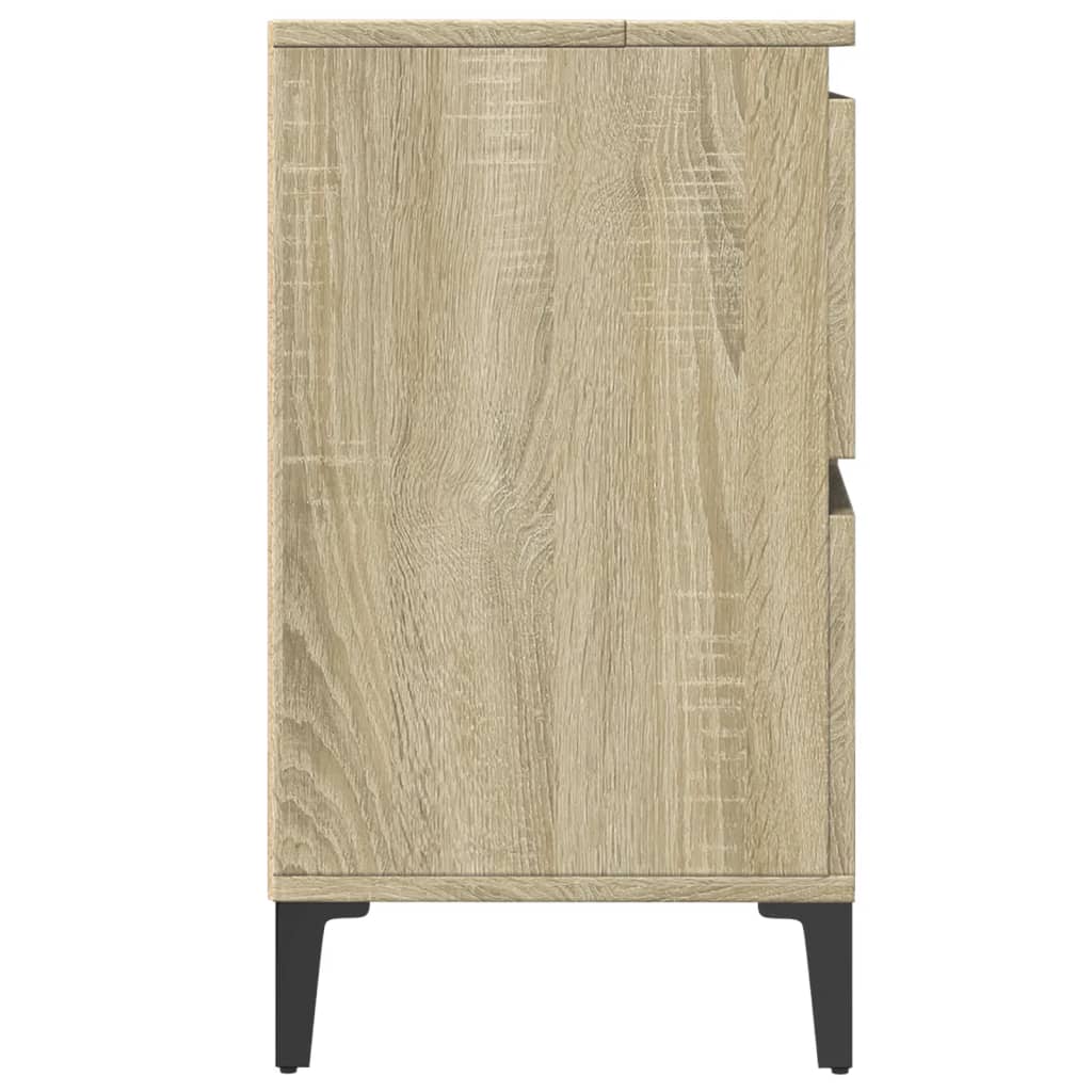 Meuble vasque en chêne Sonoma 80x33x60 cm en bois