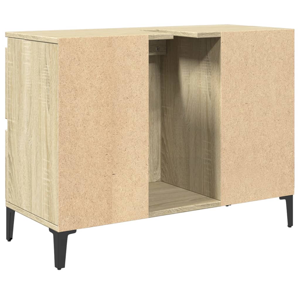 Meuble vasque en chêne Sonoma 80x33x60 cm en bois