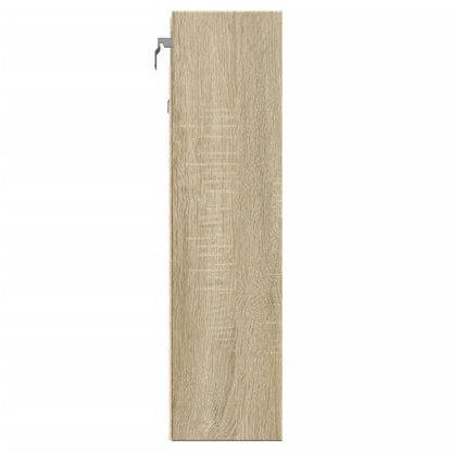 Vitrinenschrank Sonoma-Eiche 100x15x58 cm Holzwerkstoff