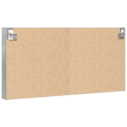 Vitrinenschrank Betongrau 100x8,5x50 cm Holzwerkstoff