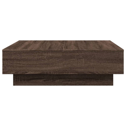 Couchtisch Braun Eichen-Optik 90x90x28 cm Holzwerkstoff