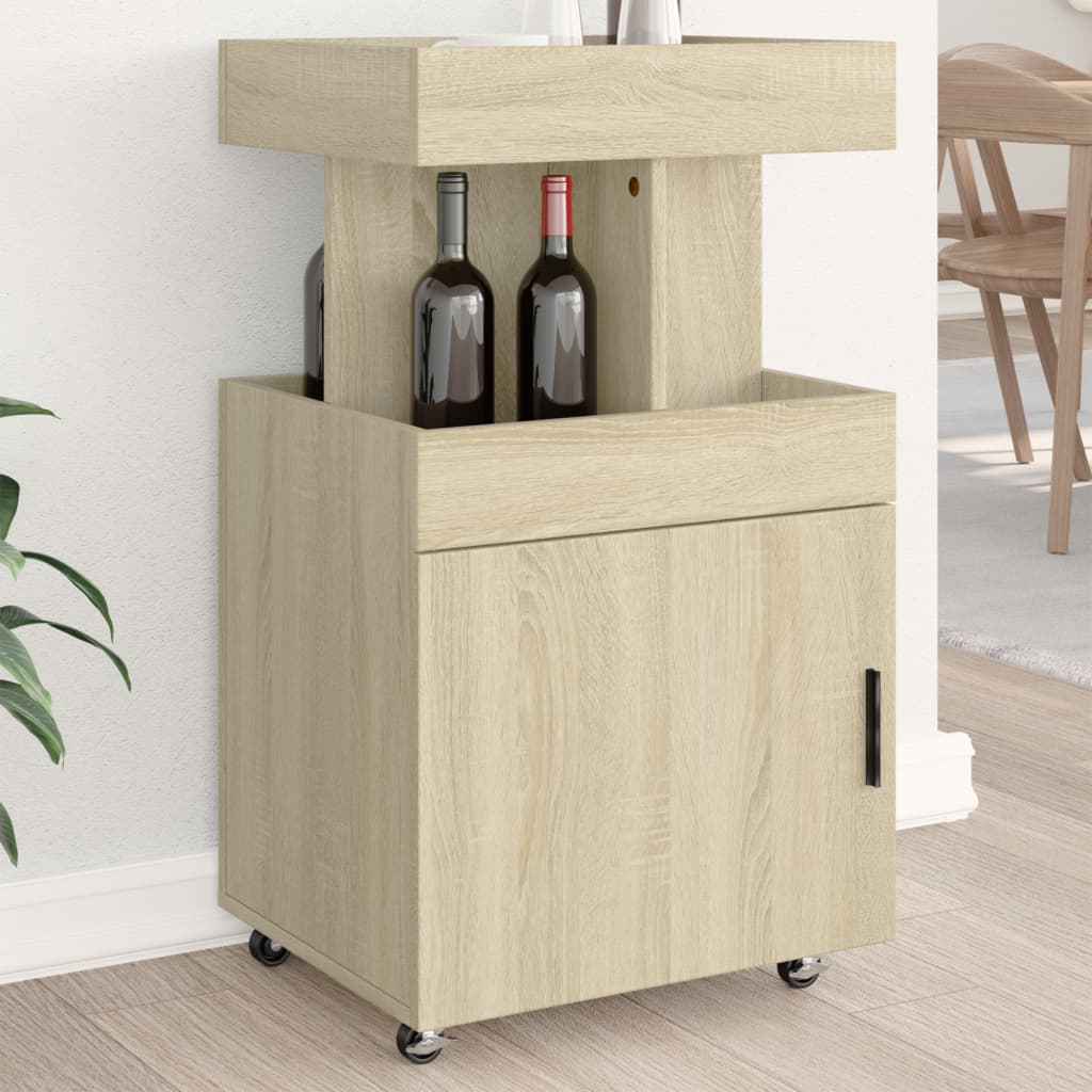 Barwagen Sonoma-Eiche 50x41x89 cm Holzwerkstoff