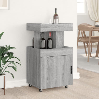 Barwagen Grau Sonoma 50x41x89 cm Holzwerkstoff