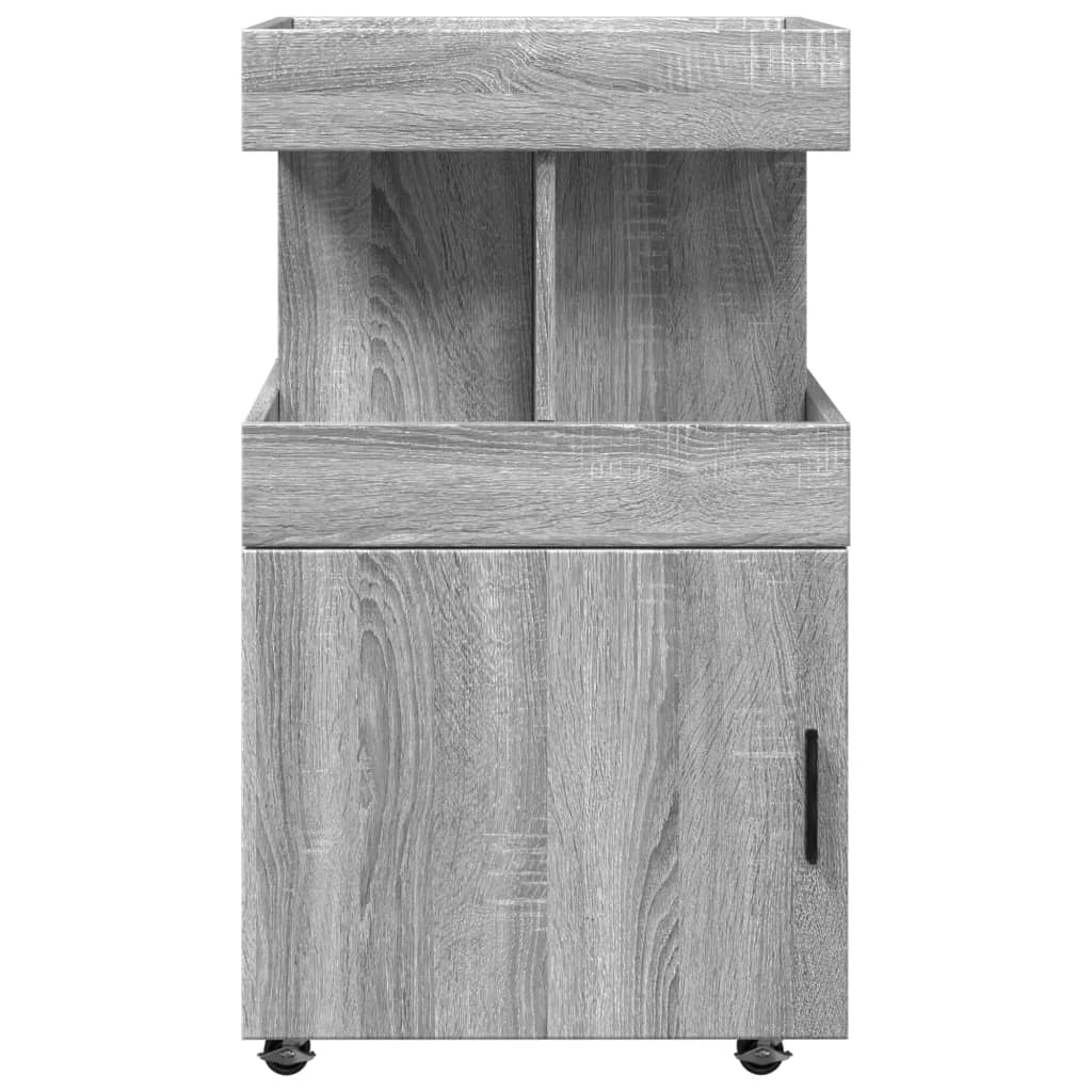 Barwagen Grau Sonoma 50x41x89 cm Holzwerkstoff