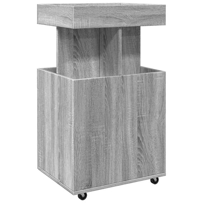 Barwagen Grau Sonoma 50x41x89 cm Holzwerkstoff