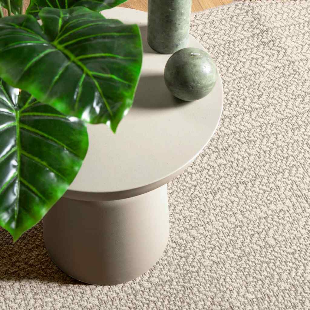 Teppich ZIZUR Creme 60x110 cm Jute-Optik Indoor und Outdoor