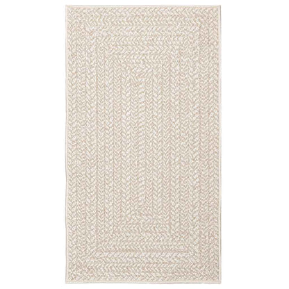 Teppich ZIZUR Creme 60x110 cm Jute-Optik Indoor und Outdoor