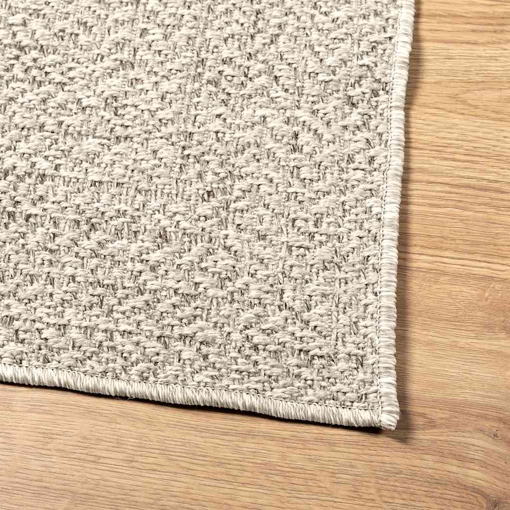 Teppich ZIZUR Creme 60x110 cm Jute-Optik Indoor und Outdoor