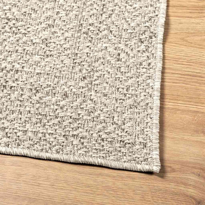 Teppich ZIZUR Creme 60x110 cm Jute-Optik Indoor und Outdoor