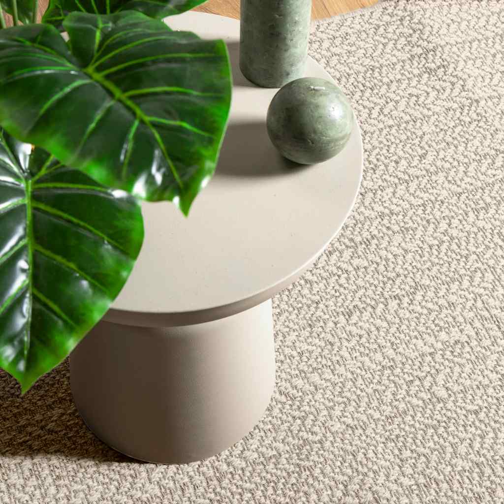 Teppich ZIZUR Creme 80x200 cm Jute-Optik Indoor und Outdoor