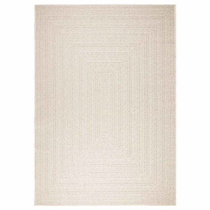 Teppich ZIZUR Creme 200x290 cm Jute-Optik Indoor und Outdoor