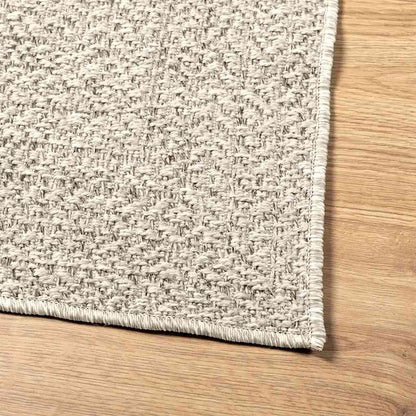 Teppich ZIZUR Creme 240x340 cm Jute-Optik Indoor und Outdoor