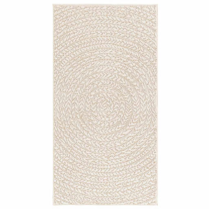 Teppich ZIZUR Creme 60x110 cm Jute-Optik Indoor und Outdoor