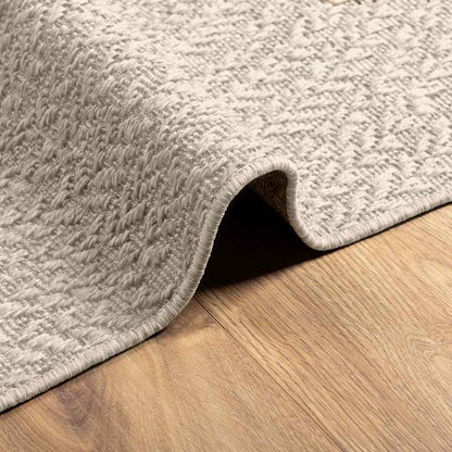 Teppich ZIZUR Creme 60x110 cm Jute-Optik Indoor und Outdoor