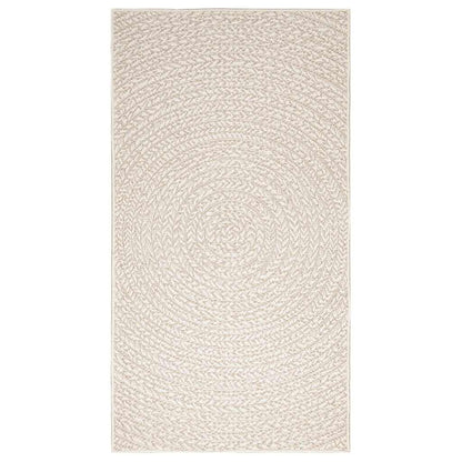 Teppich ZIZUR Creme 80x150 cm Jute-Optik Indoor und Outdoor