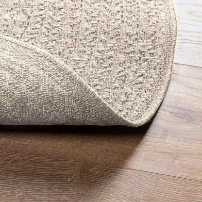 Teppich ZIZUR Creme Ø 90 cm Jute-Optik Indoor und Outdoor