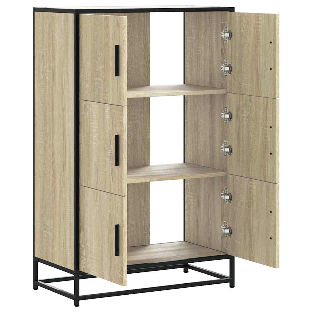 Highboard Sonoma-Eiche 68x35x106,5 cm Holzwerkstoff Metall