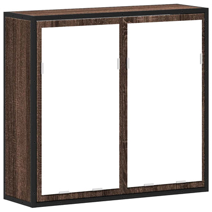 Bad-Spiegelschrank Braun Eichen-Optik 65x20x60 cm Holzwerkstoff