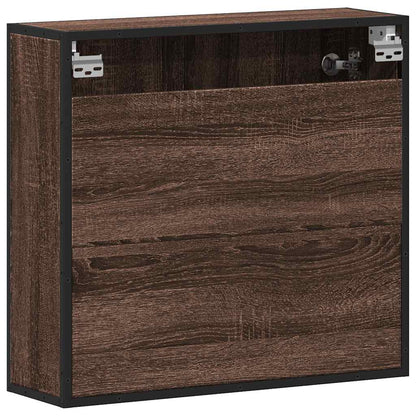 Bad-Spiegelschrank Braun Eichen-Optik 65x20x60 cm Holzwerkstoff