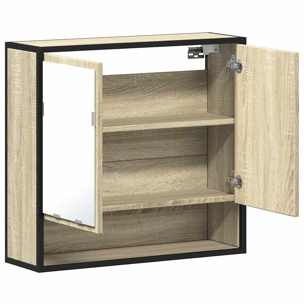 Bad-Spiegelschrank Sonoma-Eiche 65x20x60 cm Holzwerkstoff