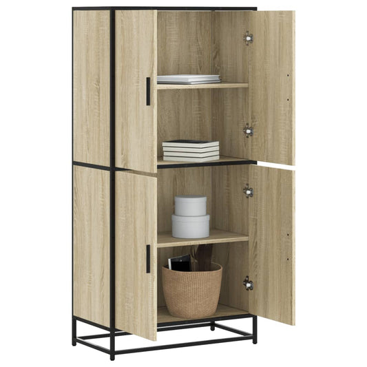 Highboard Sonoma-Eiche 68x35x139 cm Holzwerkstoff