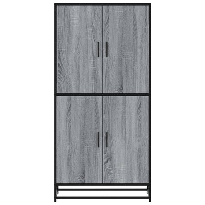 Highboard Grau Sonoma 68x35x139 cm Holzwerkstoff