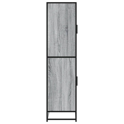 Highboard Grau Sonoma 68x35x139 cm Holzwerkstoff