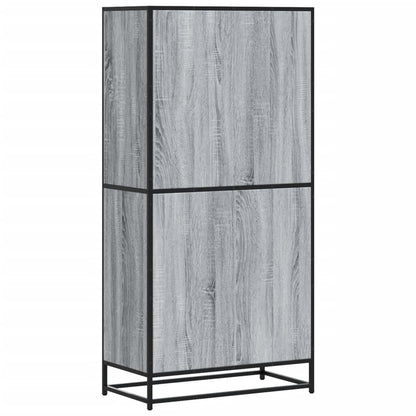 Highboard Grau Sonoma 68x35x139 cm Holzwerkstoff