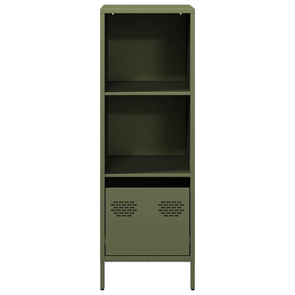 Highboard Olivgrün 35x39x103,5 cm Stahl