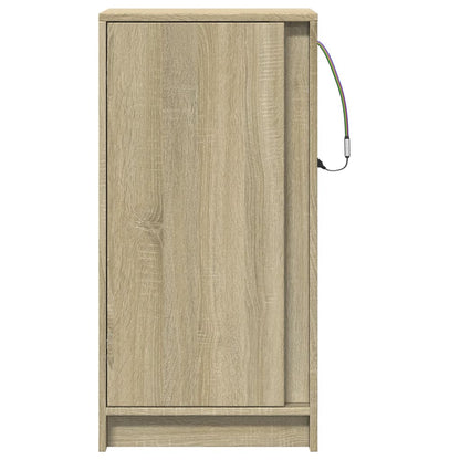 LED-Sideboard Sonoma-Eiche 42,5x34x85 cm Holzwerkstoff