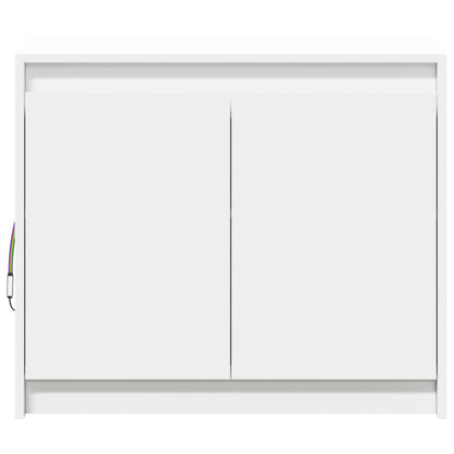 Weiß Sideboard 72x34x61 cm  LED-Sideboard