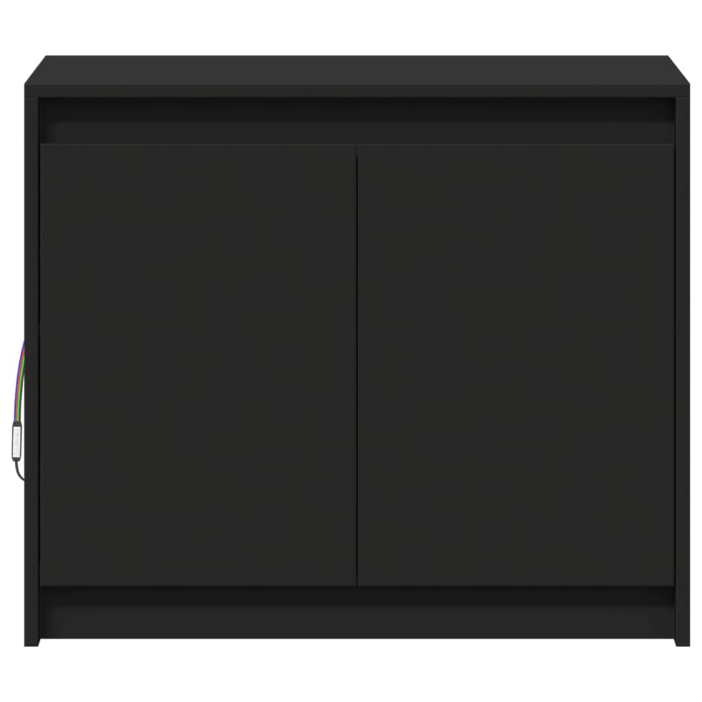 LED-Sideboard Schwarz 72x34x61 cm Holzwerkstoff