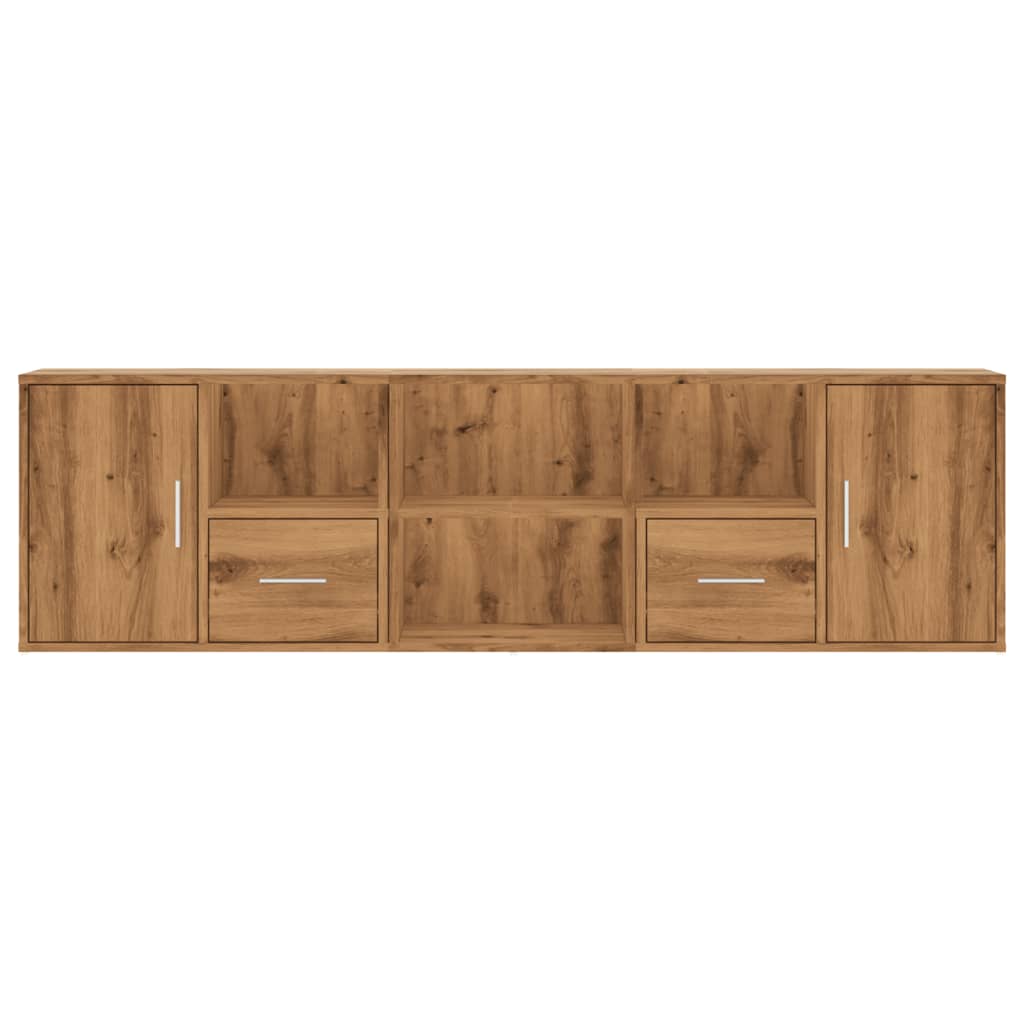 Eckregal Artisan-Eichen-Optik 160x40x45 cm Holzwerkstoff