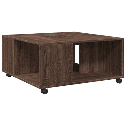 Couchtisch Braun Eichen-Optik 80x80x40 cm Holzwerkstoff