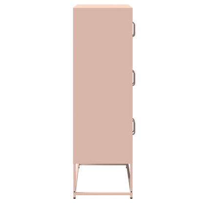 Highboard Rosa 68x39x123 cm Stahl