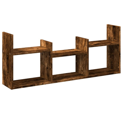 Wandschrank 100x18x40 cm Räuchereiche Holzwerkstoff