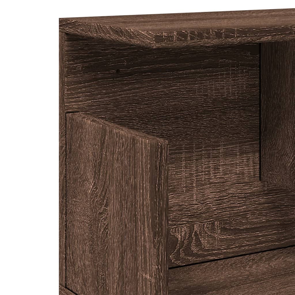 Wandschrank 100x20x30 cm Braun Eichen-Optik Holzwerkstoff