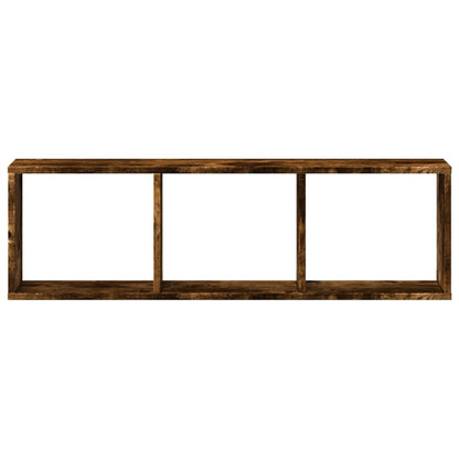 Wandschrank 100x16x30 cm Räuchereiche Holzwerkstoff