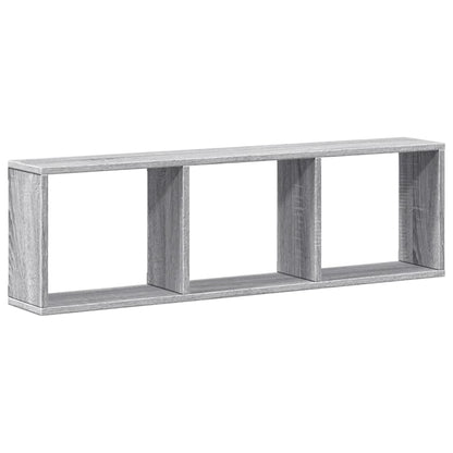 Wandschrank 100x16x30 cm Grau Sonoma Holzwerkstoff