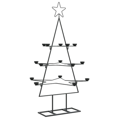 Metall-Weihnachtsbaum zum Dekorieren Schwarz 105 cm