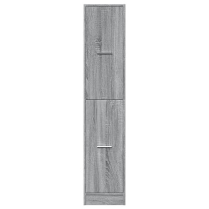 Apothekerschrank Grau Sonoma 30x41x144,5 cm Holzwerkstoff