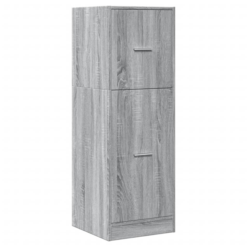 Apothekerschrank Grau Sonoma 40x41x118 cm Holzwerkstoff