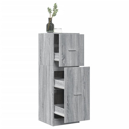 Apothekerschrank Grau Sonoma 40x41x118 cm Holzwerkstoff