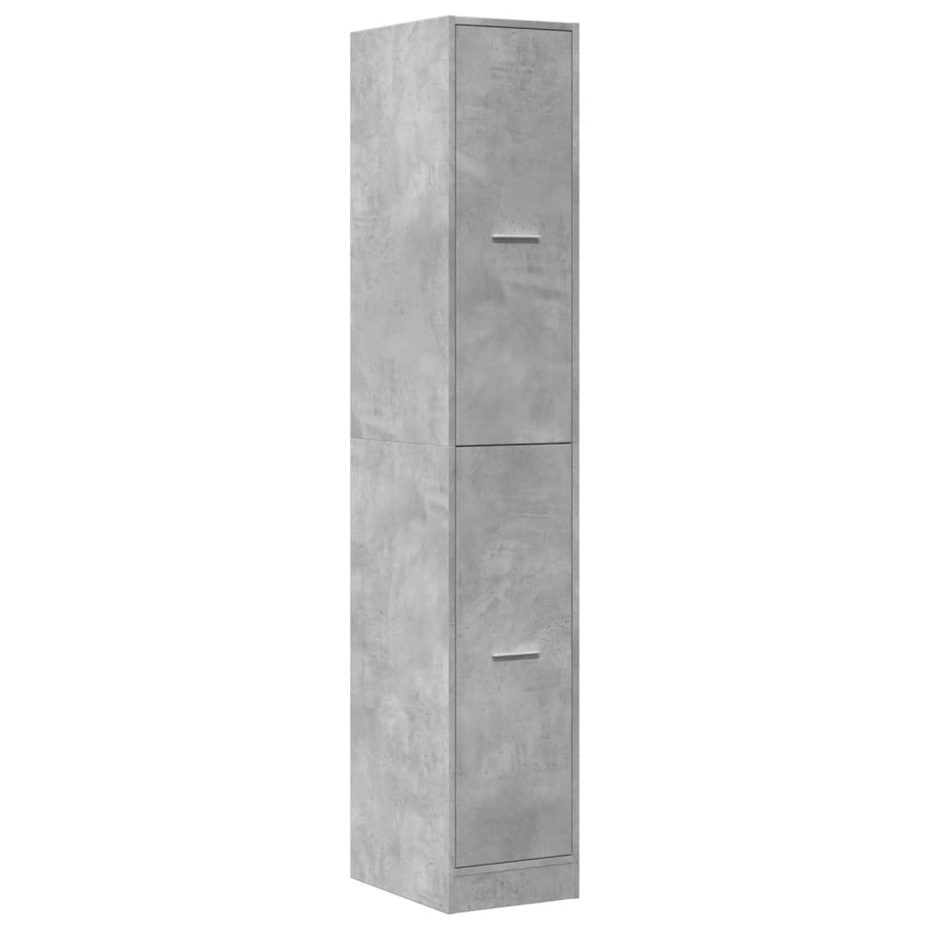 Apothekerschrank Betongrau 30x41x174,5 cm Holzwerkstoff