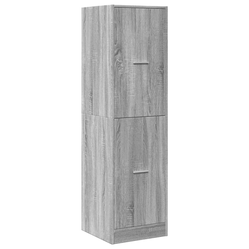 Apothekerschrank Grau Sonoma 40x41x144,5 cm Holzwerkstoff