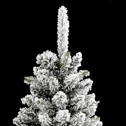 Künstlicher Weihnachtsbaum Schlank mit Schnee 180 cm PVC & PE