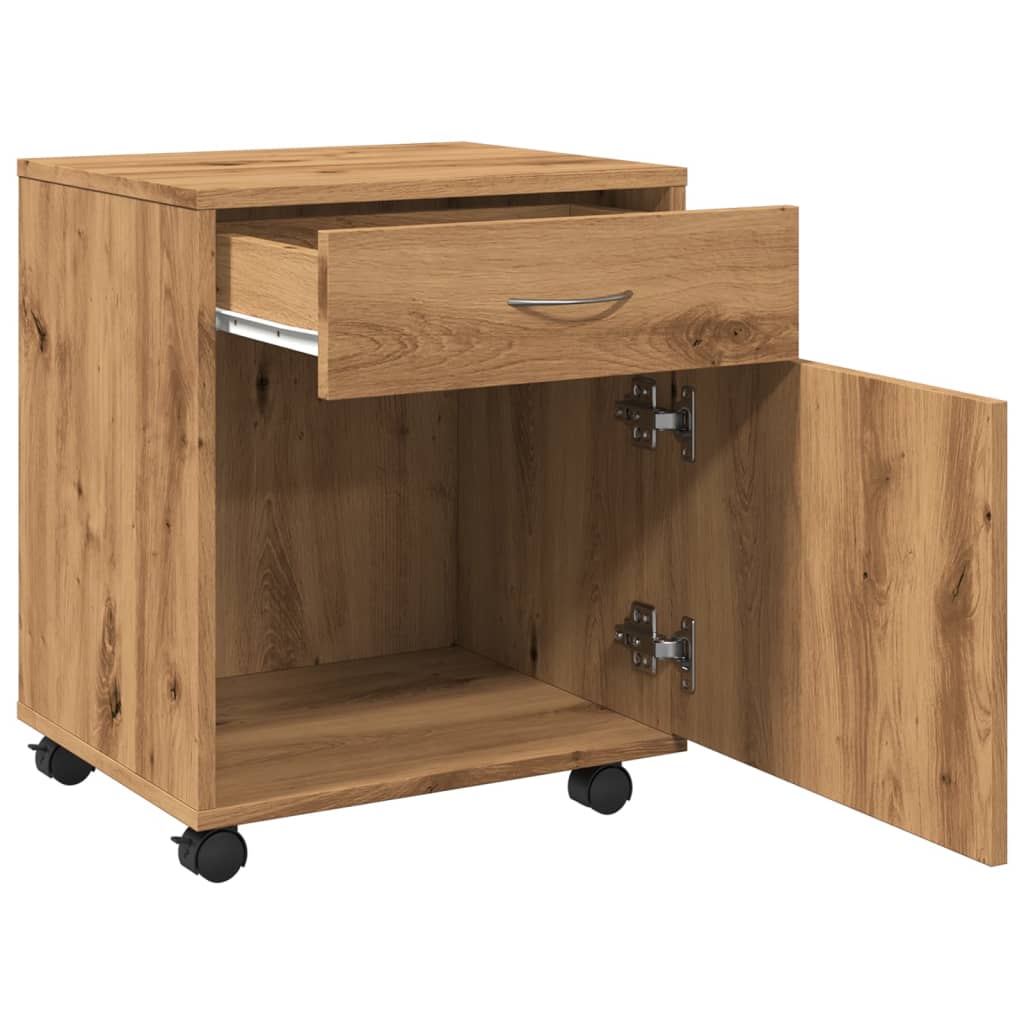 Rollcontainer Artisan-Eiche 45x38x54 cm Holzwerkstoff