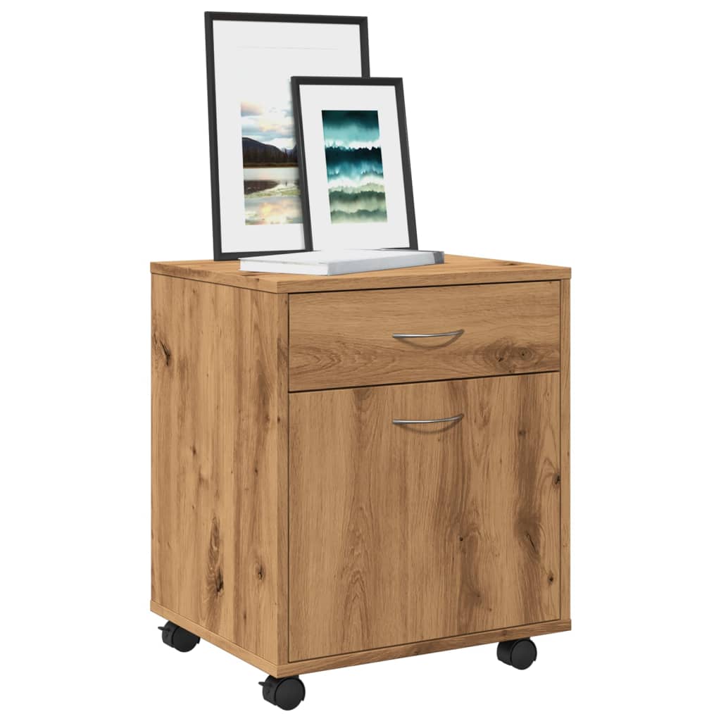 Rollcontainer Artisan-Eiche 45x38x54 cm Holzwerkstoff